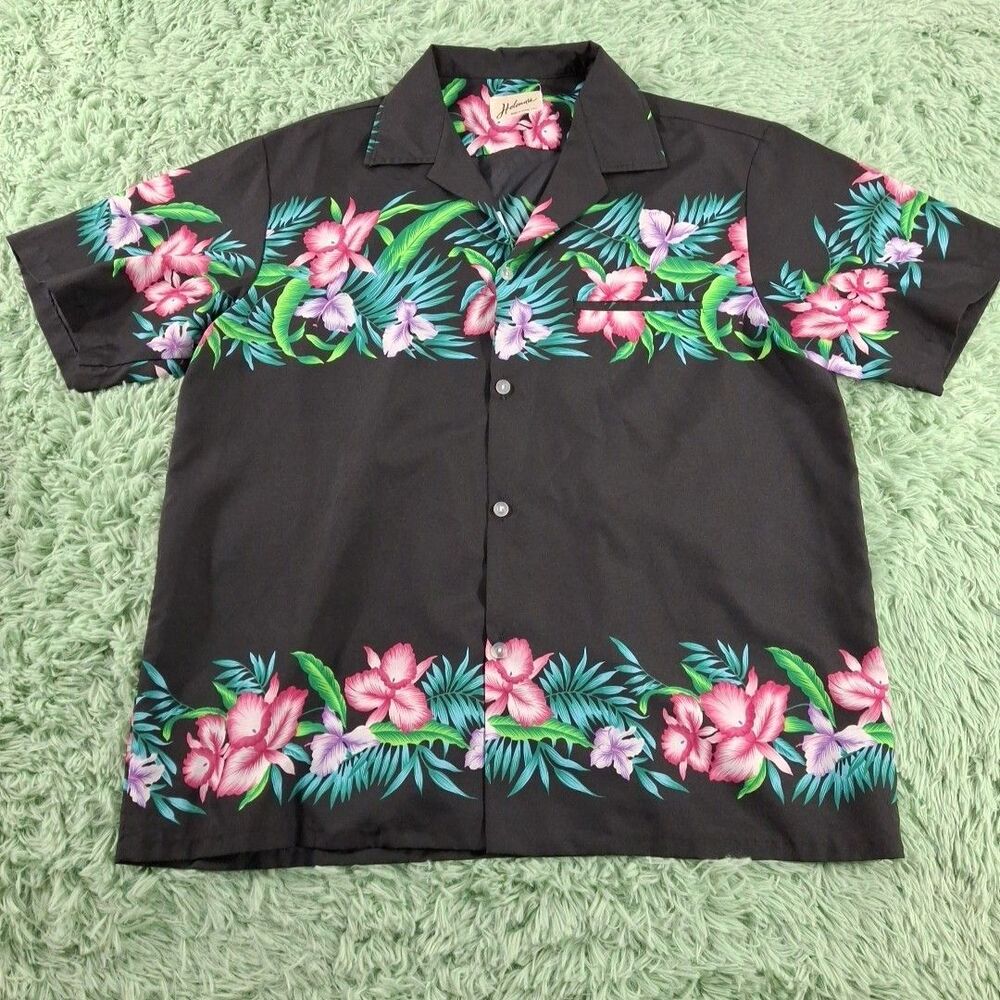 Helanas Vintage 80s Shirt Made In Hawaii Mens  Large